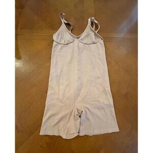 Beige Shapewear Bodysuit with Adjustable Straps